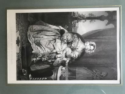 Lithographie en noir réprésentant S.A.R....