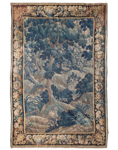 Fragment de tapisserie, Verdure, à décor...