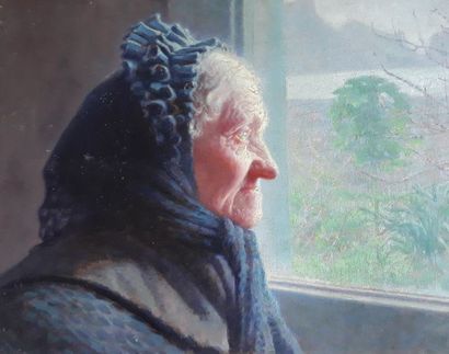 Ecole Française vers 1900
LA VIEILLE AVEUGLE...