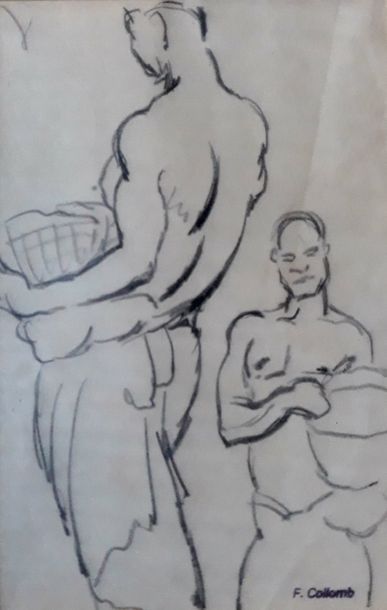 Fernand COLLOMB (1902-1981)
DEUX PORTEURS...
