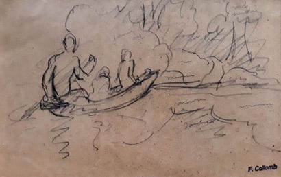 Fernand COLLOMB (1902-1981)
DEUX PORTEURS...