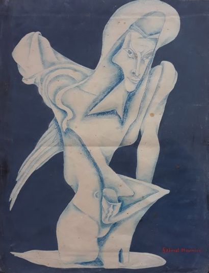Gabriel MAUNIER (XXème siècle)
LUCIFER.
Pastel...