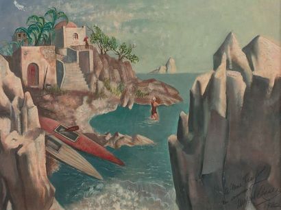 Michael LENSON (1903-1971)
BORD DE MER AVEC...