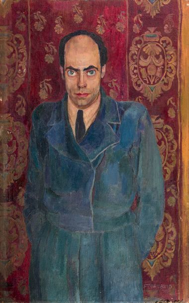 Florence FLORDAVID (1891-1958)
PORTRAIT D'HOMME,...