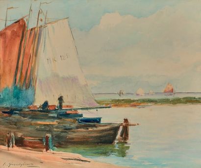 Lucien GRANDGERARD (1880-1970)
SOLEIL COUCHANT...