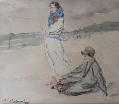 Pierre DUBAUT (1886-1968)
UN JOUR DE VENT.
Crayon...