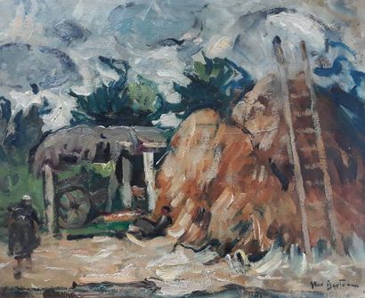 Abel BERTRAM (1871-1954)
COUR DE FERME A...