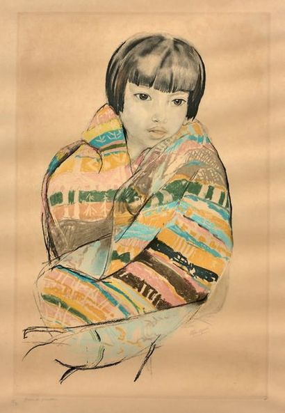 Alix AYMÉ (1894-1989)
JEUNE VIETNAMIENNE.
Lithographie...