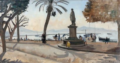 Edmond CERIA (1884-1955)
PLACE A SANARY.
Huile...