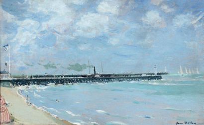 Jean HELLEU (1894-1985)
LA JETEE ET LA PLAGE...