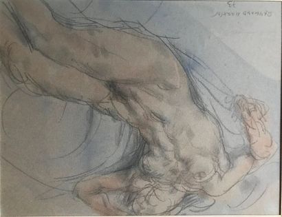 Raymond MARTIN (1910-1992)
NU ENDORMI.
Crayon...