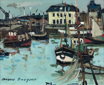 Jacques BOUYSSOU (1926-1997)
HONFLEUR, 1963.
Huile...