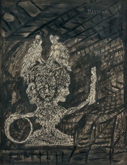 Maurice BASKINE (1901-1968)
COMPOSITION SURRÉALISTE...