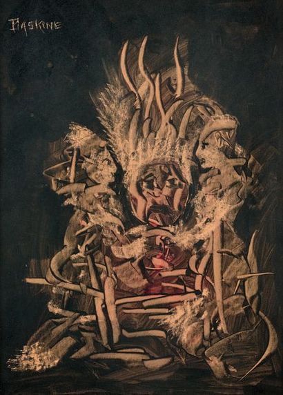 Maurice BASKINE (1901-1968)
BUSTE DE GORGONE...