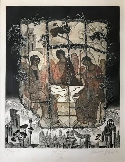 Valentin KOVATCHEV (né en 1953)
LA TRINITÉ.
Lithographie,...