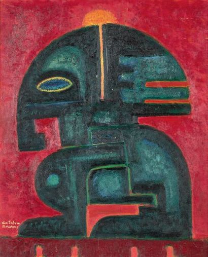 Ivan DA SILVA BRUHNS (1881-1980)
LE GUERRIER.
Huile...