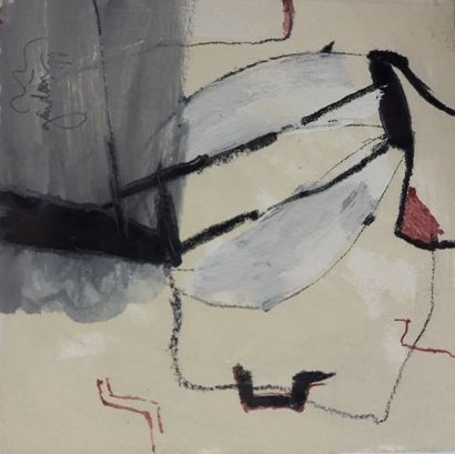 GAUDAIN (XXème siècle)
COMPOSITION.
Gouache,...