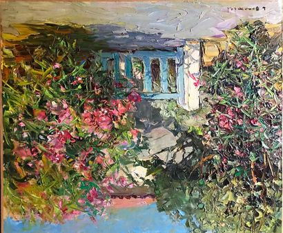Louis BONAMICI (1878-1966)
BARRIERE ET ARBRES...