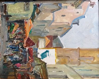 FRAN-BARO (1926-2000)
LE MARCHÉ DE LA RUE...