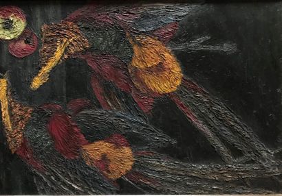 Xenia SCHERBATOFF
POMMES ET FAISANS
Huile...