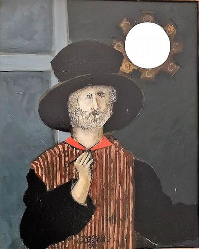 Vasco GASQUET (XXème-XXIème siècle)
AUTOPORTRAIT,...