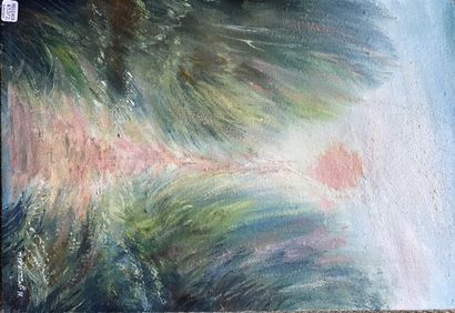R. NOUROULINE (XXème siècle)
L'AUBE.
Huile...