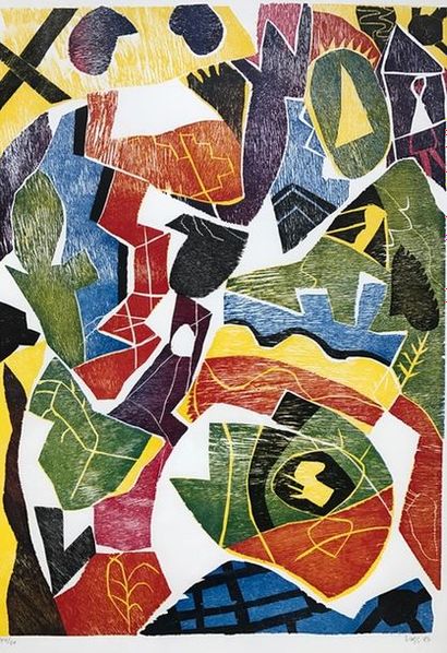 Jan Voss (né en 1936)
SANS TITRE, 1987.
Lithographie...