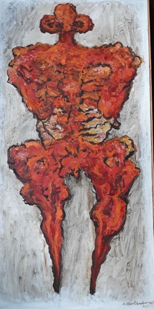 Marek OBERLANDER (1922-1978)
FIGURE ROUGE...