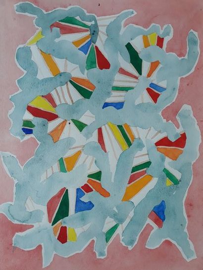Marek OBERLANDER (1922-1978)
FIGURES BLEUES...