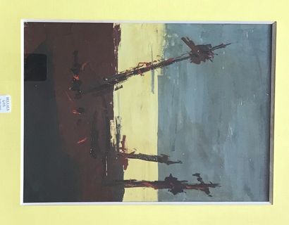 Emilio TORRES (XXème siècle)
PAYSAGE FANTASTIQUE.
Suite...