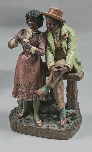 Dans le goût de Goldscheider
Couple effeuillant...