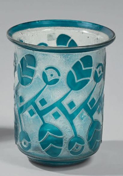 DAUM Nancy. Vers 1925-1930
Grand vase à col...