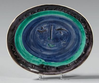 Pablo PICASSO (1881-1973) - MADOURA
VISAGE...