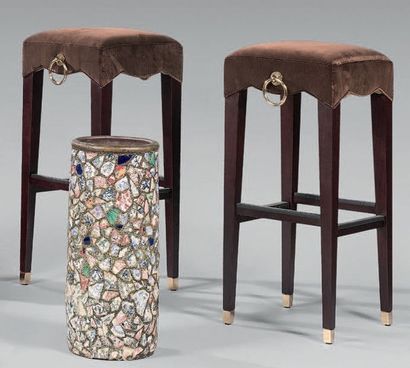 Olivier GAGNIERE (né en 1952)
Paire de tabourets...