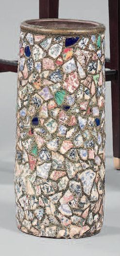 Porte-parapluie en céramique dit «picassiettes».
Haut.:...