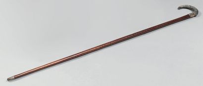 CHINE - Vers 1900
Canne en bois naturel,...
