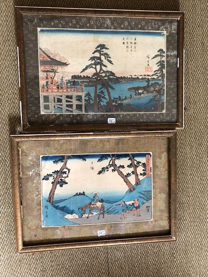 Utagawa Hiroshige (1797-1858)
Ensemble comprenant...
