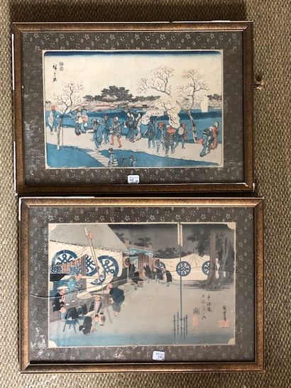 Utagawa Hiroshige (1797-1858)
Ensemble comprenant...