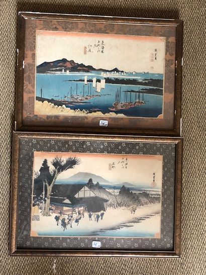 Utagawa Hiroshige (1797-1858)
Ensemble comprenant...