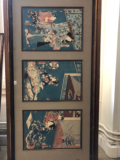 UTAGAWA TOYOKUNI III (1786-1865)
Triptyque...