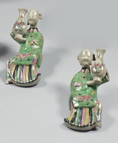 CHINE - Epoque JIAQING (1796 - 1820)
Paire...
