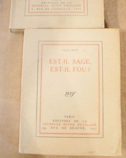 LOT. 24 volumes de la NRF. Paris, Nouvelle...