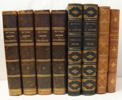 LOT. 8 volumes in-4 illustrés XIXe s.: -...