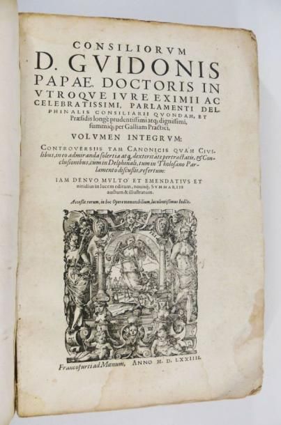 Guy Pape
Consiliorum D. GUIDONIS Papae doctoris...