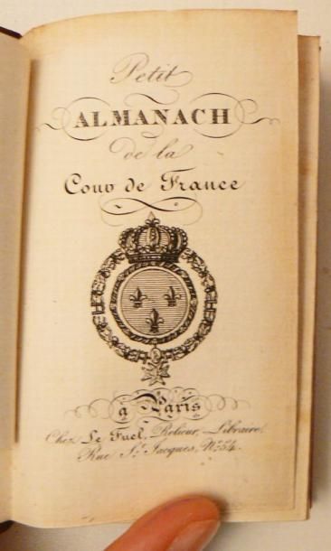 [ALMANACH de la cour]. Petit Almanach de...