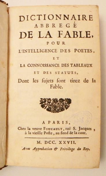 CHOMPRE (Pierre)
Dictionnaire abrégé de la...