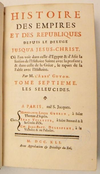 GUYON (Abbé Claude-Marie)
Histoire des empires...