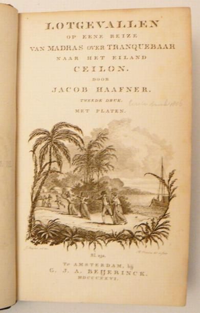 Océan Indien - HAAFNER (Jacob). Lotgevallen...