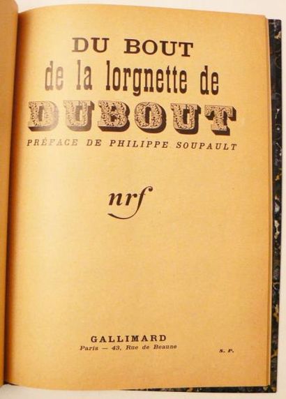 DUBOUT (Albert)
Du bout de la lorgnette de...