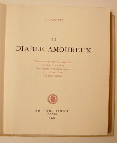LEROY (Maurice) & CAZOTTE (Jacques)
Le Diable...